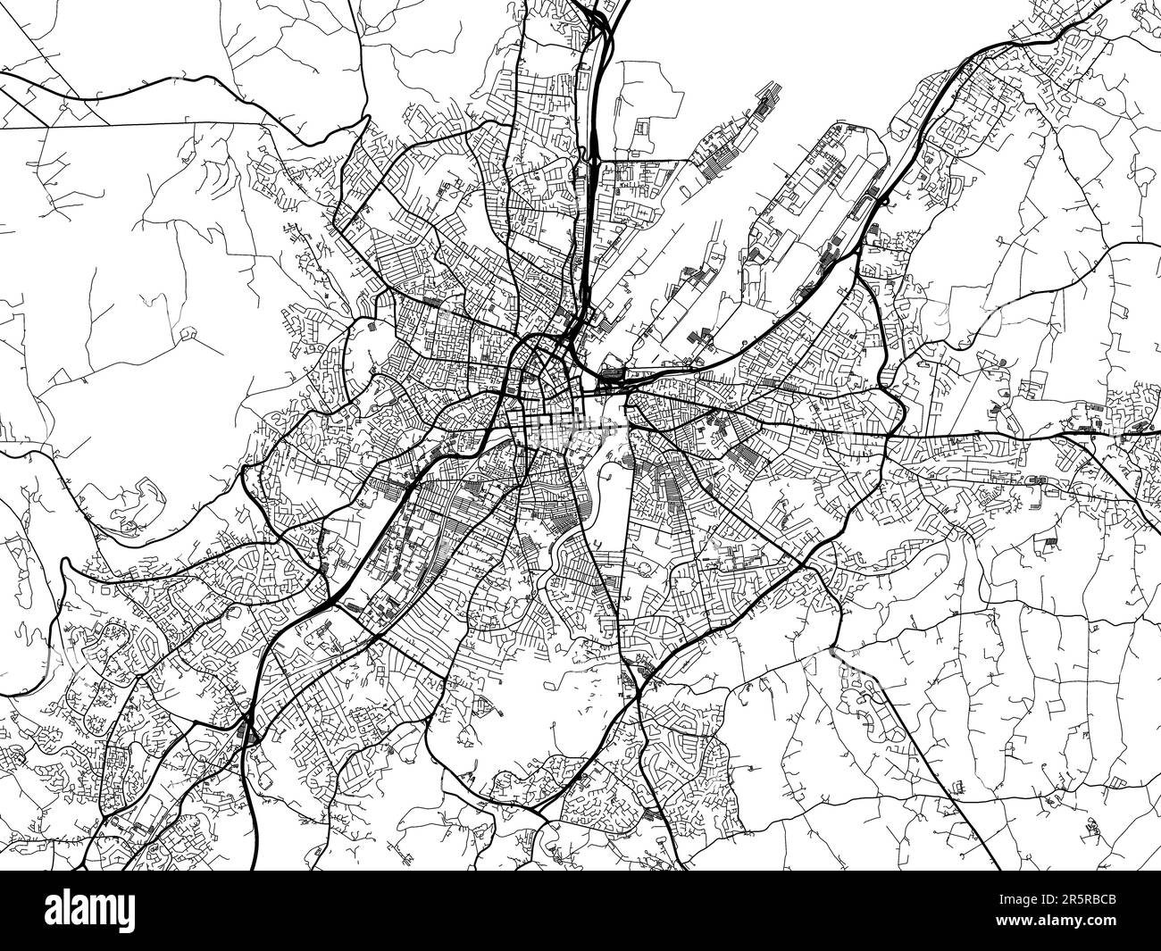 Belfast aerial Black and White Stock Photos & Images Alamy
