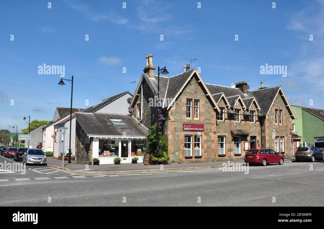 Former railway station building in St Mary Street, Kirkcudbright