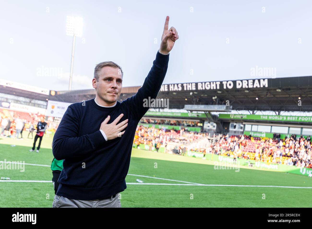 Farum, Denmark. 04th June, 2023. Head coach Johannes Hoff Thorup of FC