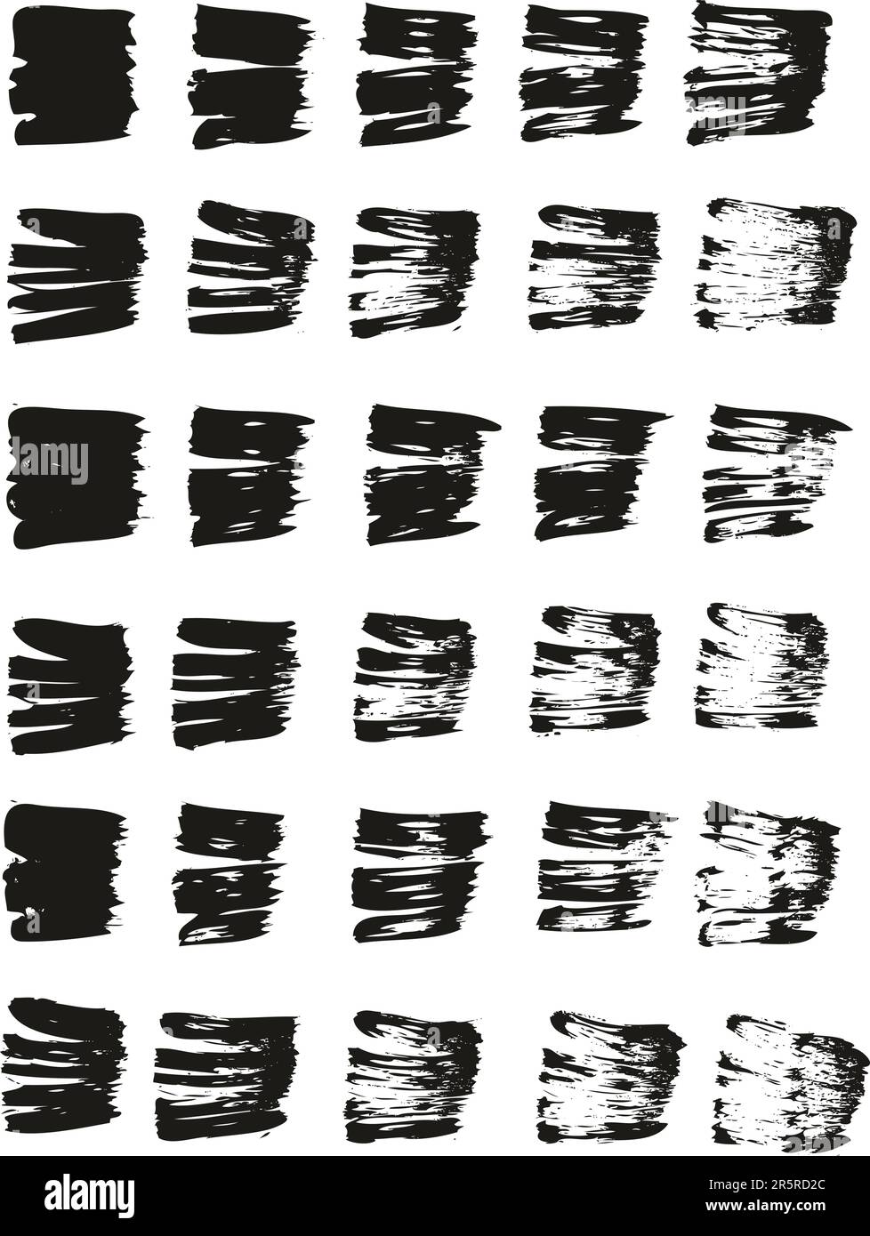 Flat Fan Brush Regular Straight Lines High Detail Abstract Vector