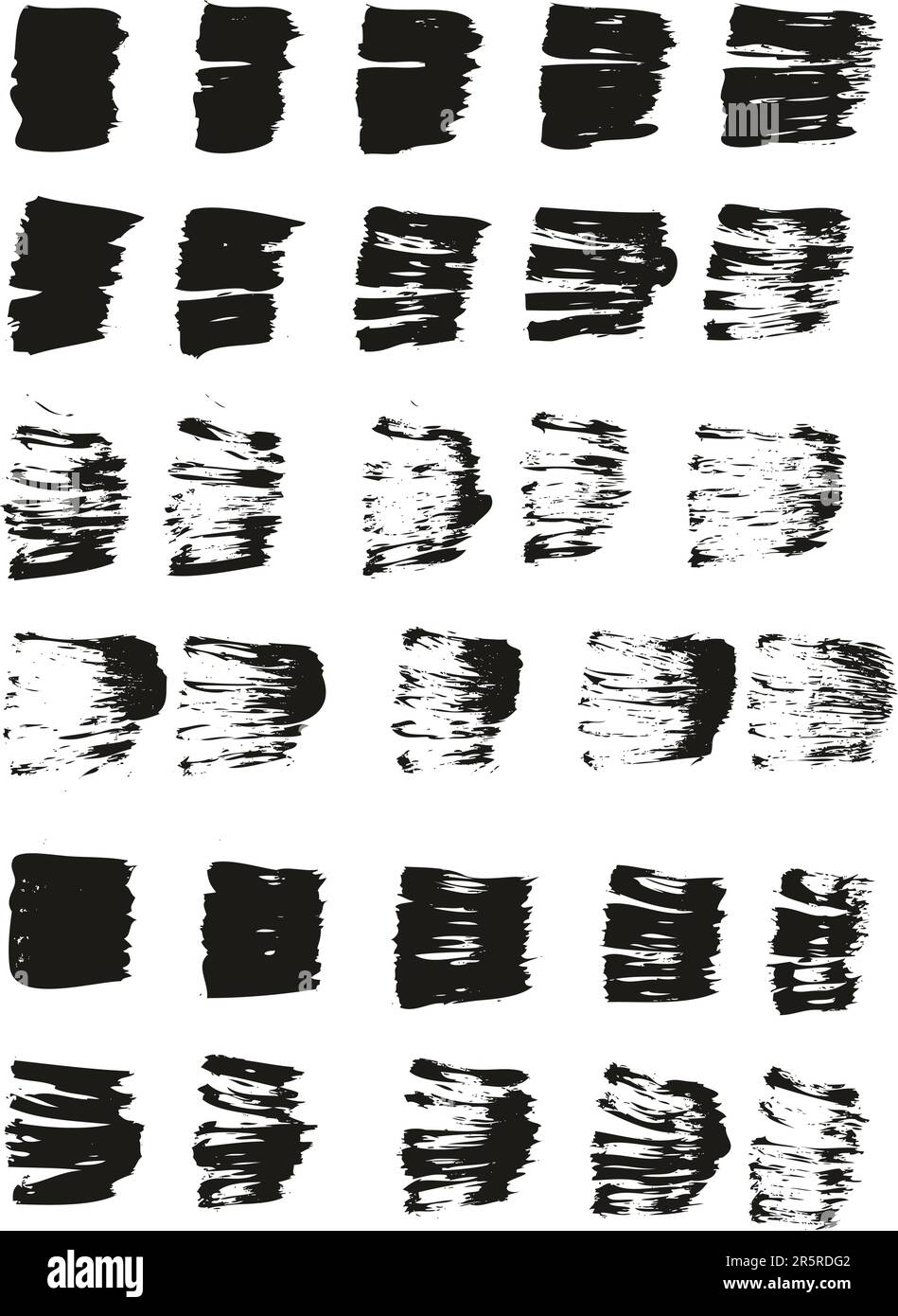 Flat Fan Brush Regular Straight Lines High Detail Abstract Vector