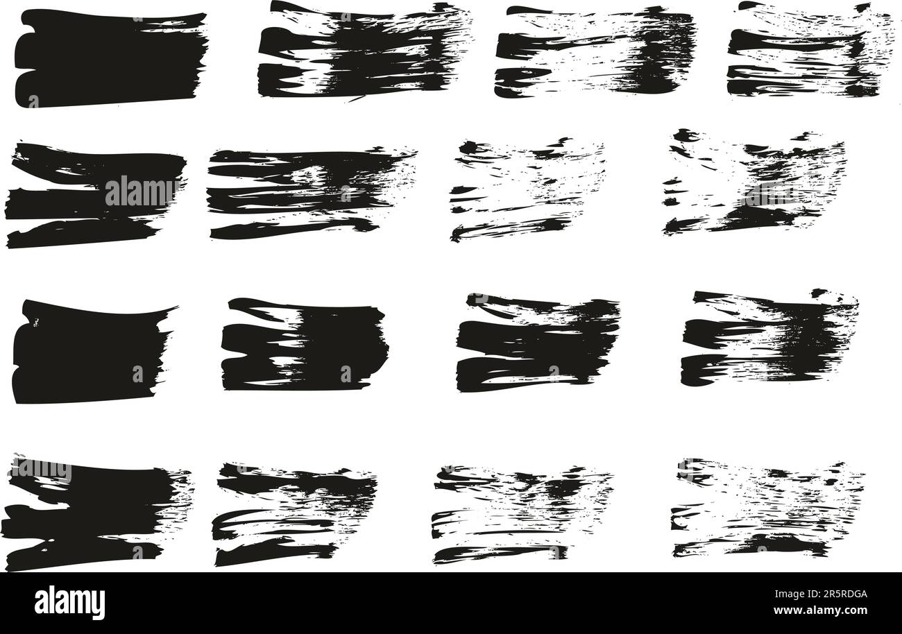 Flat Fan Brush Regular Straight Lines High Detail Abstract Vector