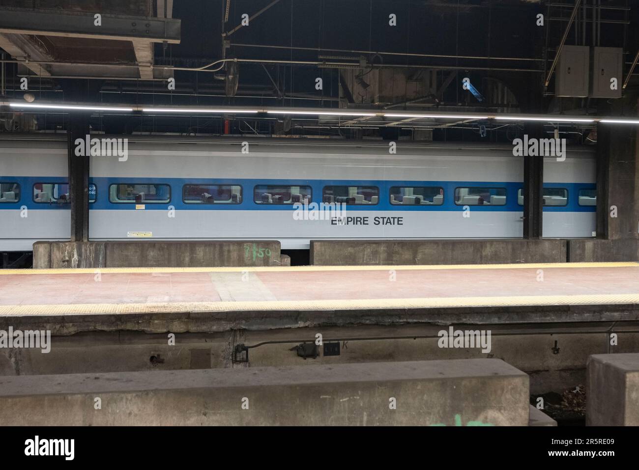 June 4, 2023, New York, New York, United States The train platforms of