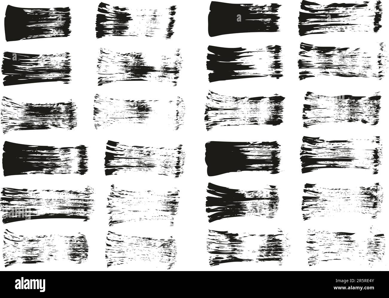 Flat Fan Brush Regular Straight Lines High Detail Abstract Vector