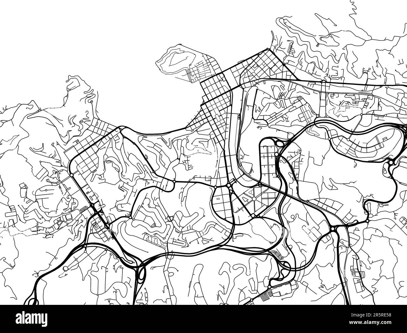 san sebastian in spain map