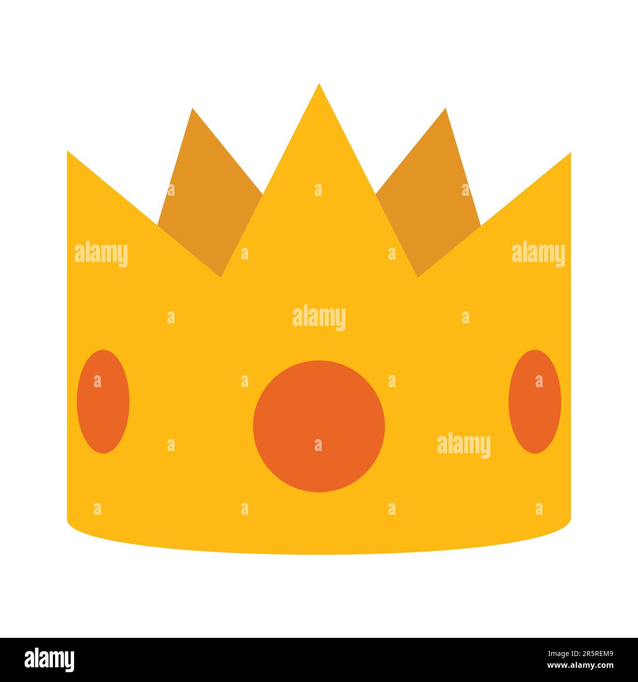 Crown isolated on white background. Vector illustration in flat style ...