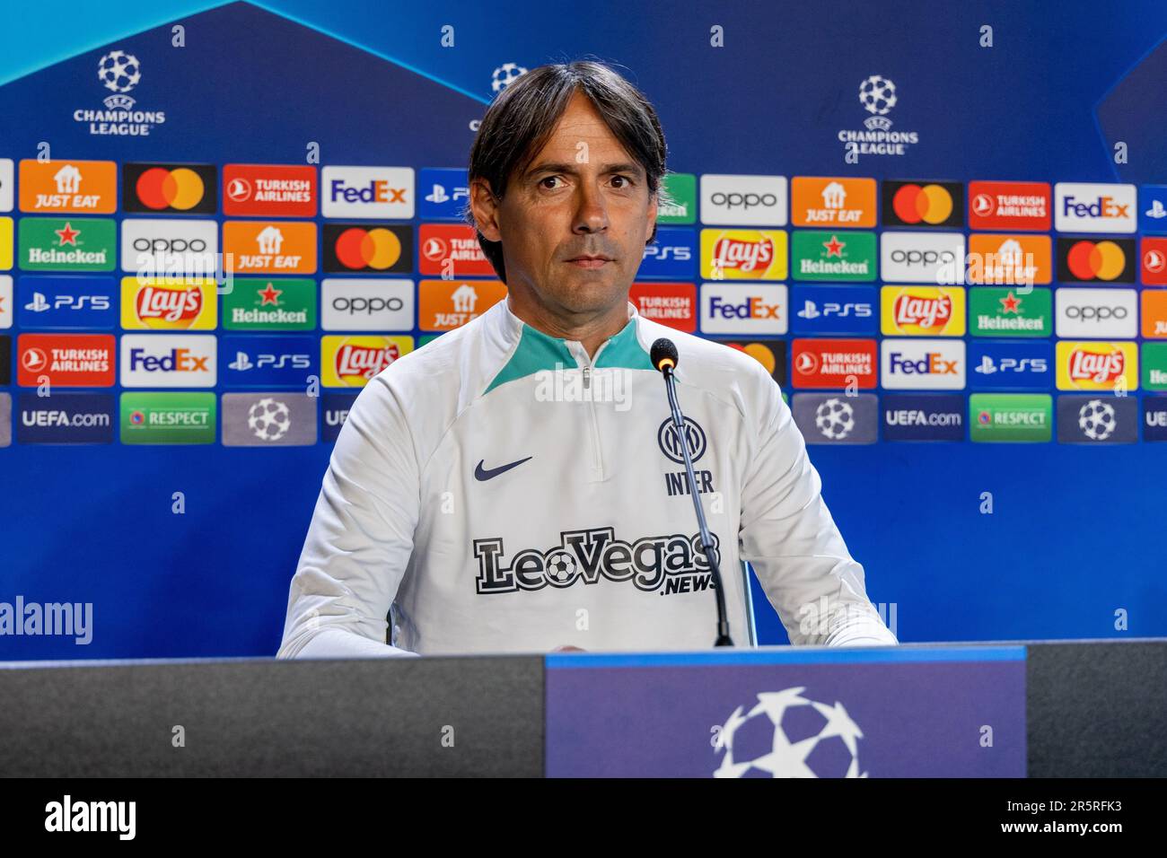 Appiano Gentile, Italy -june 5 2023 - F.C. Internazionale media day for Champions League final Istanbul - simone inzaghi coach Credit: Kines Milano/Alamy Live News Stock Photo