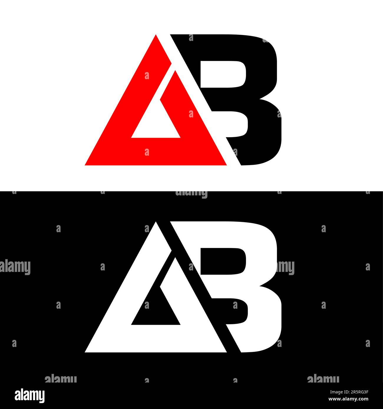 AB logo for your business Stock Vector