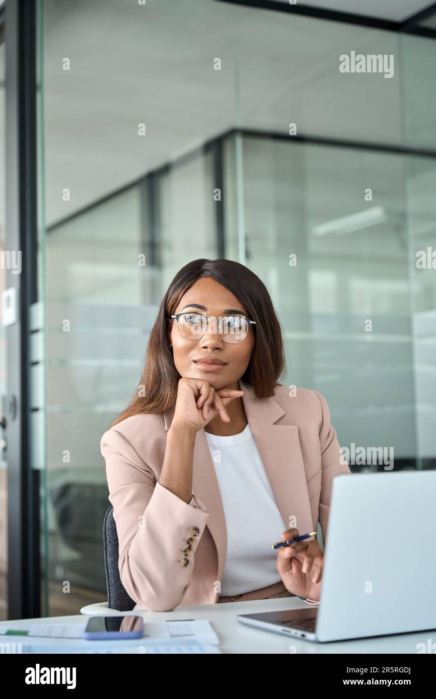 Young african woman working hi-res stock photography and images - Alamy
