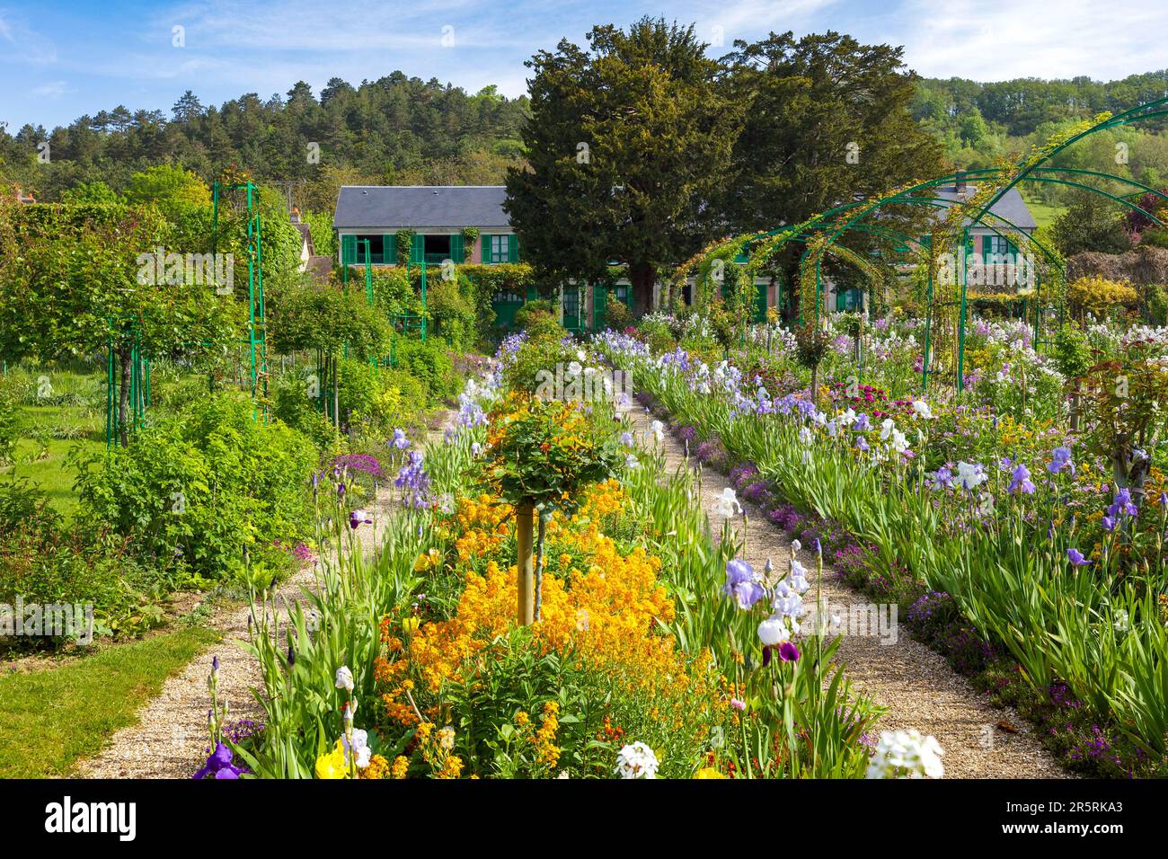 France, Eure, Giverny, Claude Monet Foundation, painter's house and flower gardens Stock Photo