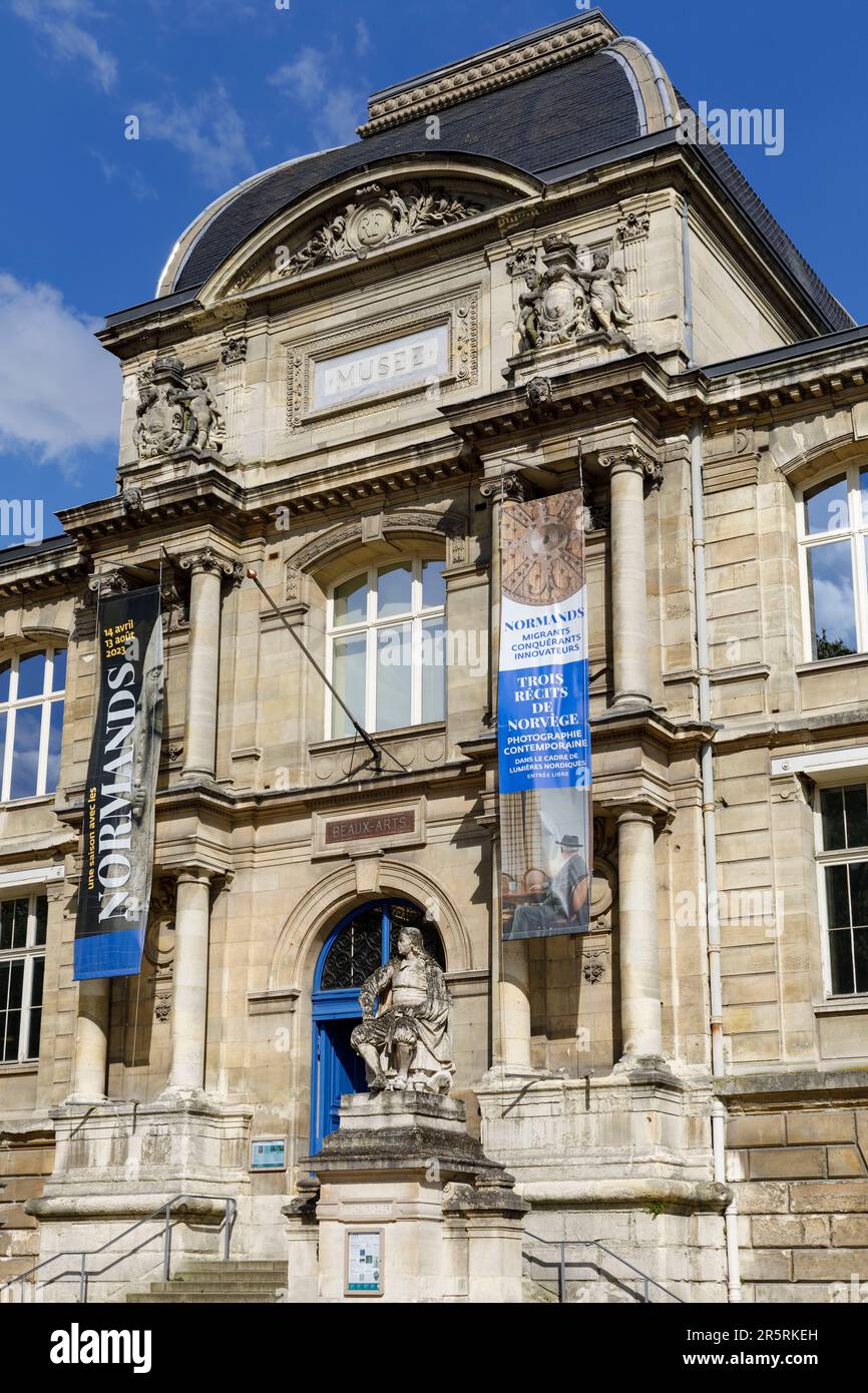 France, Seine-Maritime, Rouen, main entrance to the Museum of Fine Arts,  one of the main regional museums in France, created under the Consulate of  Na Stock Photo - Alamy