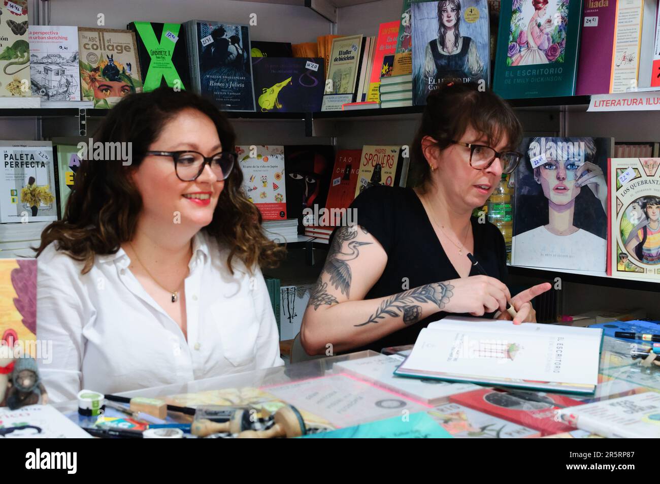 The authors signing books at the 82nd Edition of the Madrid Book Fair