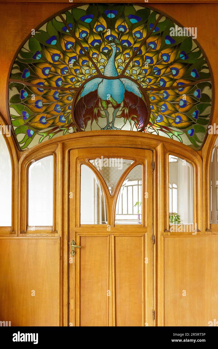 France, Meurthe et Moselle, Nancy, stained glass window by Joseph Janin