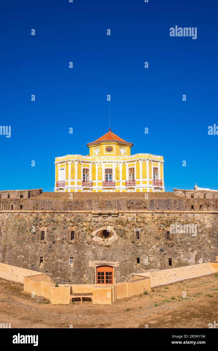 Portugal, Alentejo region, Elvas, fortified garrison town (UNESCO world heritage), 18th century Nossa Senhora da Graça Fort or Conde de Lippe Fort Stock Photo