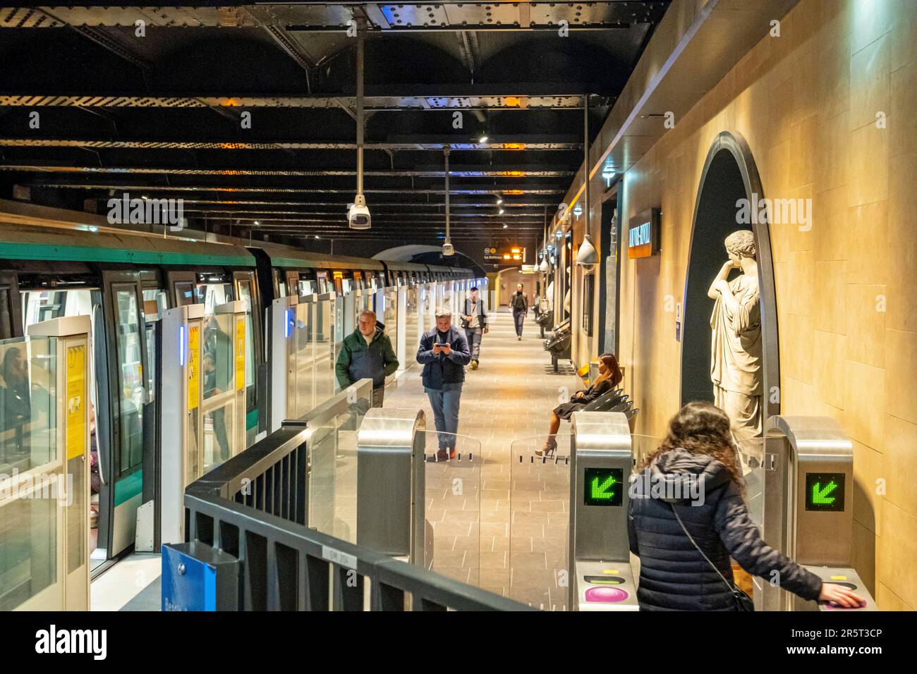 France, Paris, Louvre-Rivoli metro station Stock Photo