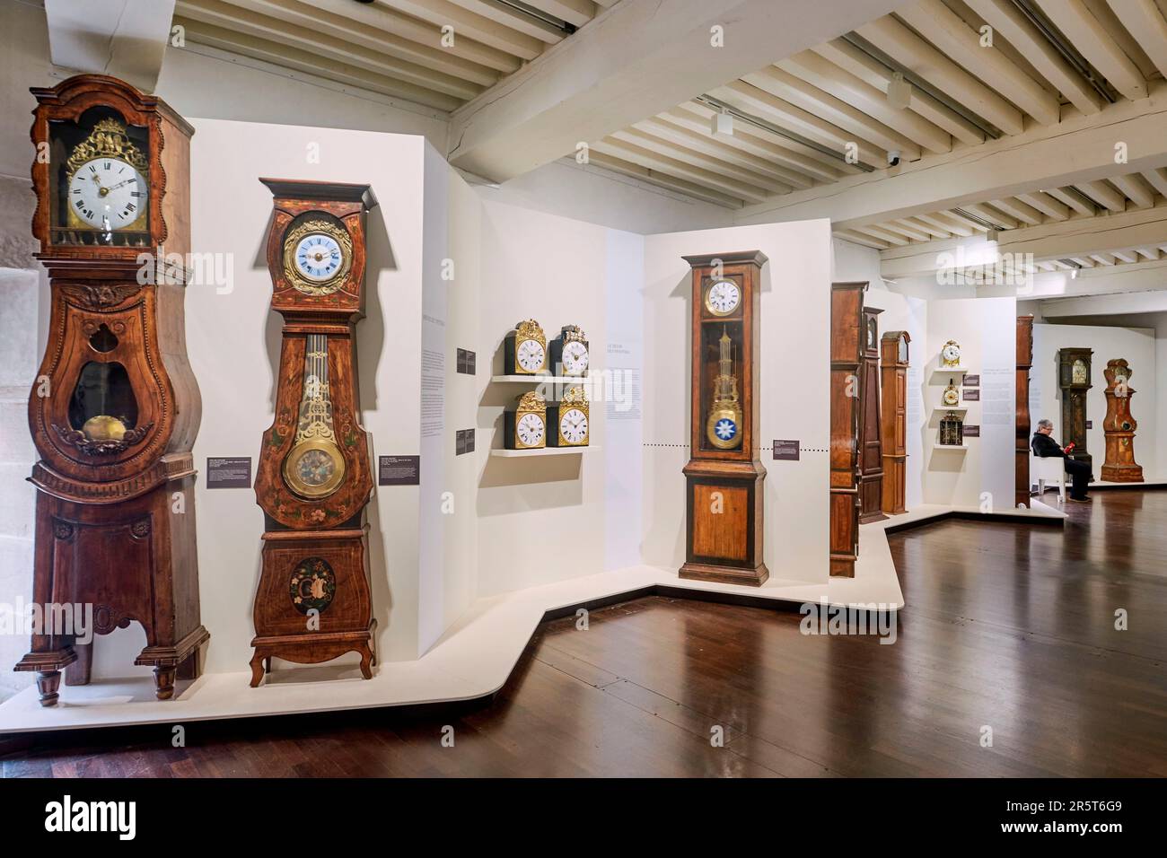 France, Doubs, Besancon, the historic center, Grande rue, Granvelle Palace from the 16th century, Time museum, Collection of Comtois clocks Stock Photo