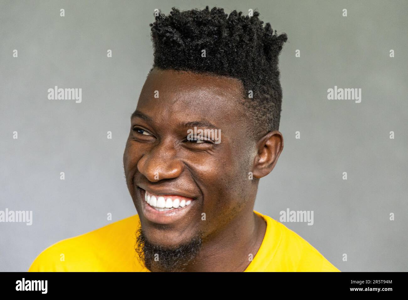 Appiano Gentile, Italy - june 5 2023 - F.C. Internazionale media day for Champions League final Istanbul - onana andrè Credit: Kines Milano/Alamy Live News Stock Photo