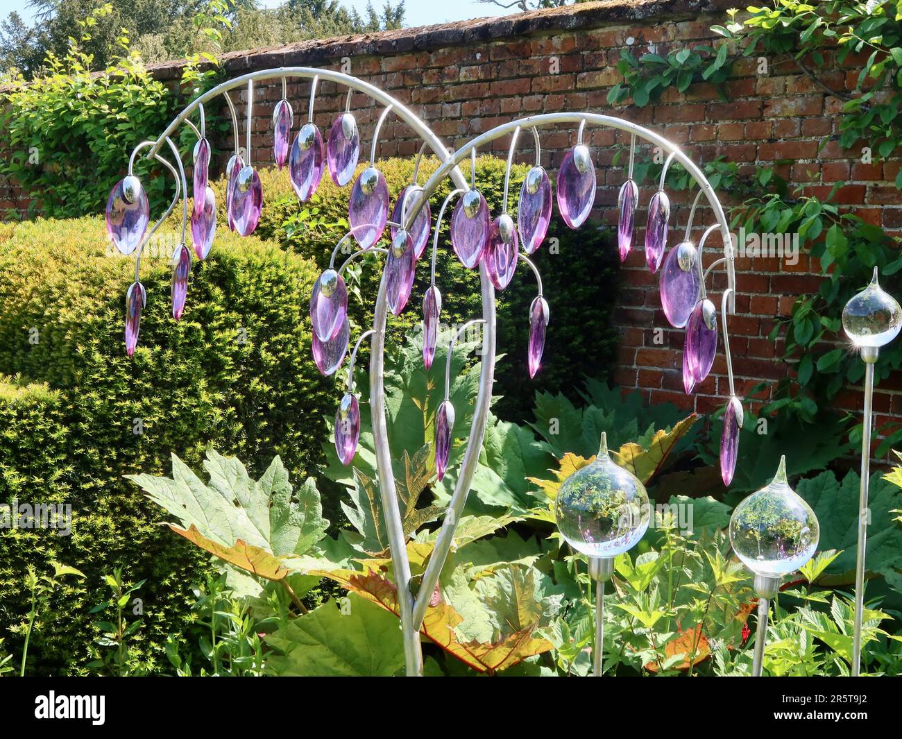 Stowmarket, Suffolk 4 June 2023 Helmingham Hall, Art and gardens on