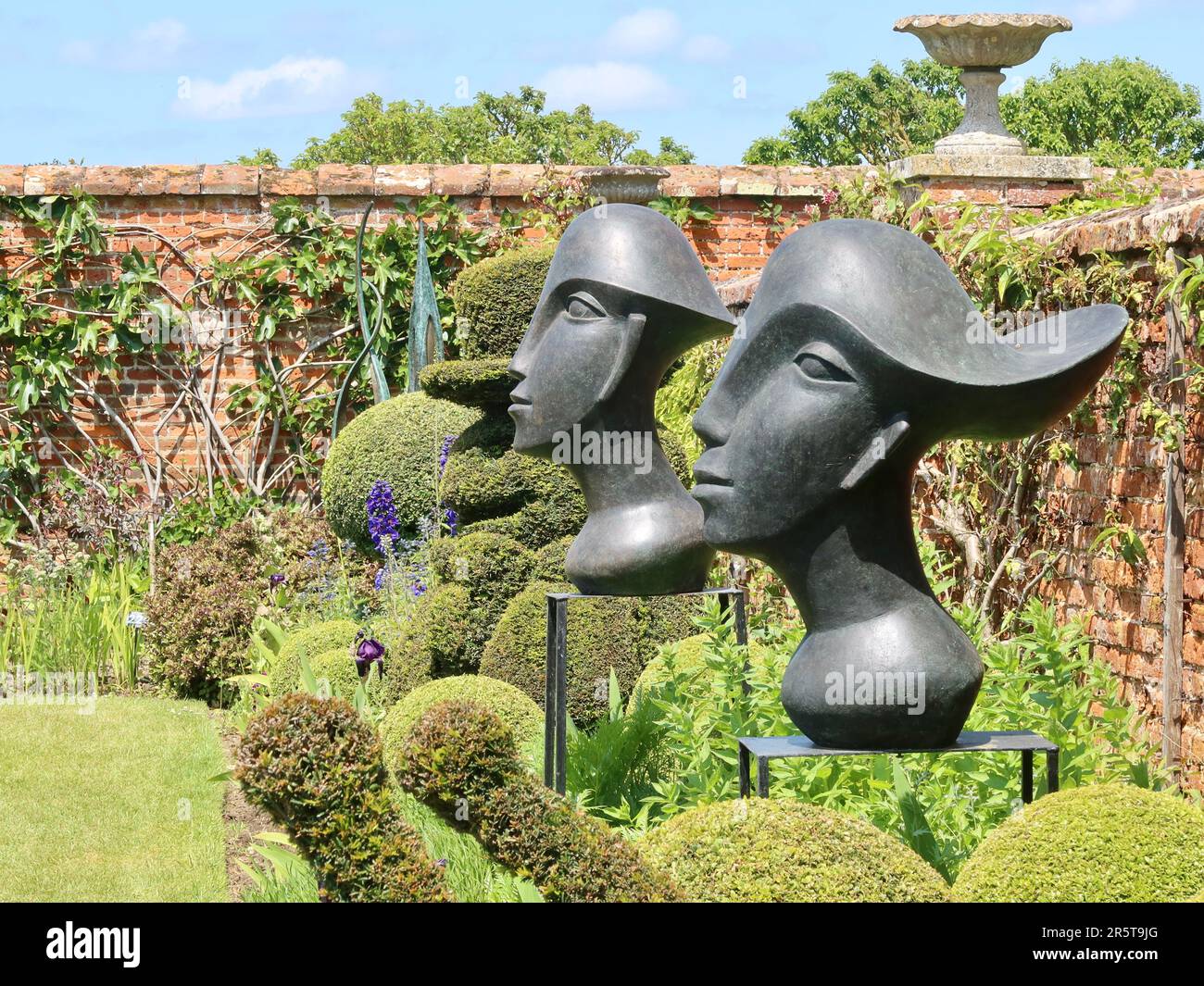 Stowmarket, Suffolk 4 June 2023 Helmingham Hall, Art and gardens on