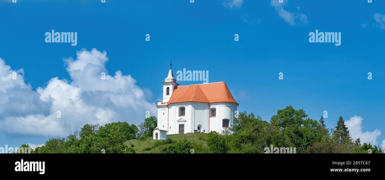 Saint Anthony's Chapel: A Historic Landmark in Doln Kounice, Czech Republic, Steeped in Cultural and Religious Significance Stock Photo