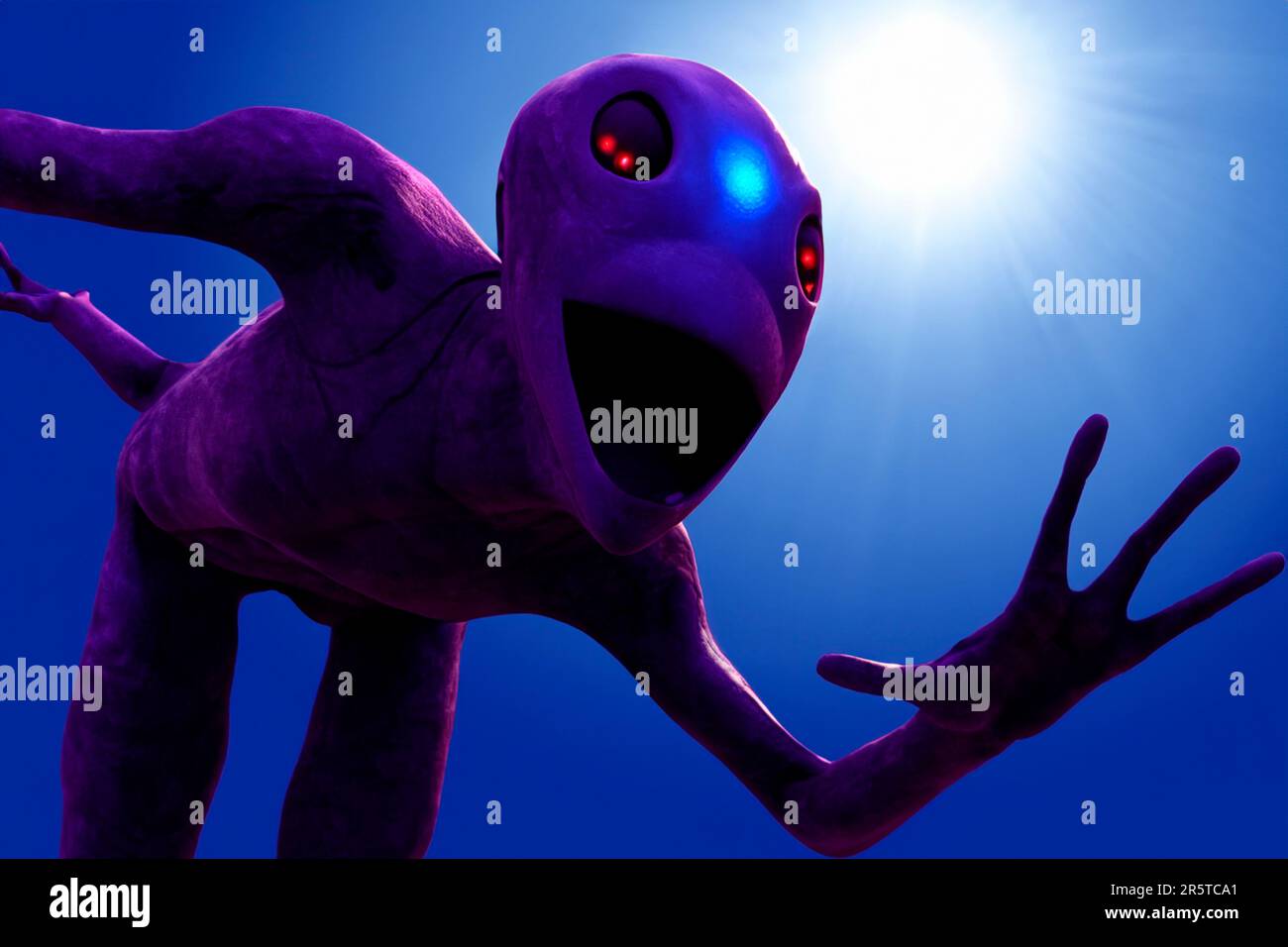 Alien. Alien character and UFO visitor and extraterrestrial humanoid