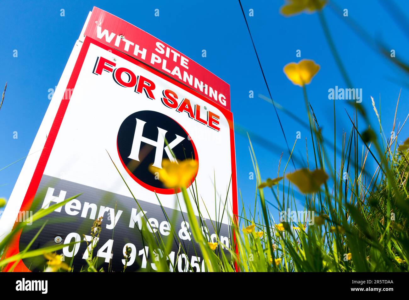 Site for sale with planning permission in rural Ireland coastal village