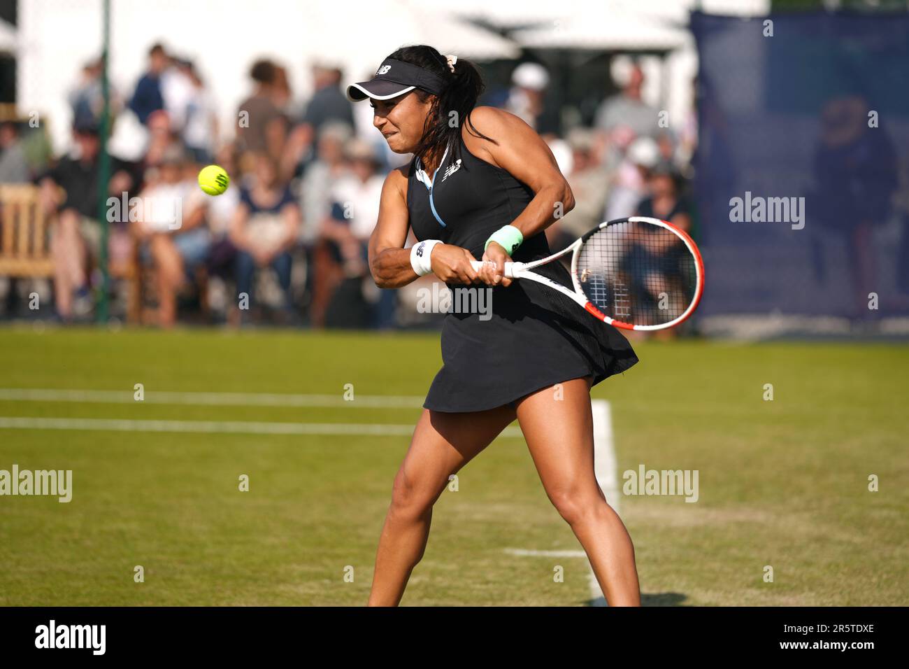 Great Britain's Heather Watson in action in the Women's Doubles 1st