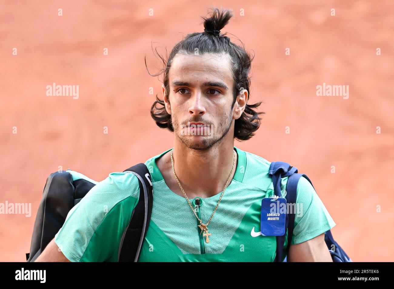 Paris, France. 04th June, 2023. Lorenzo Musetti of Italy during the