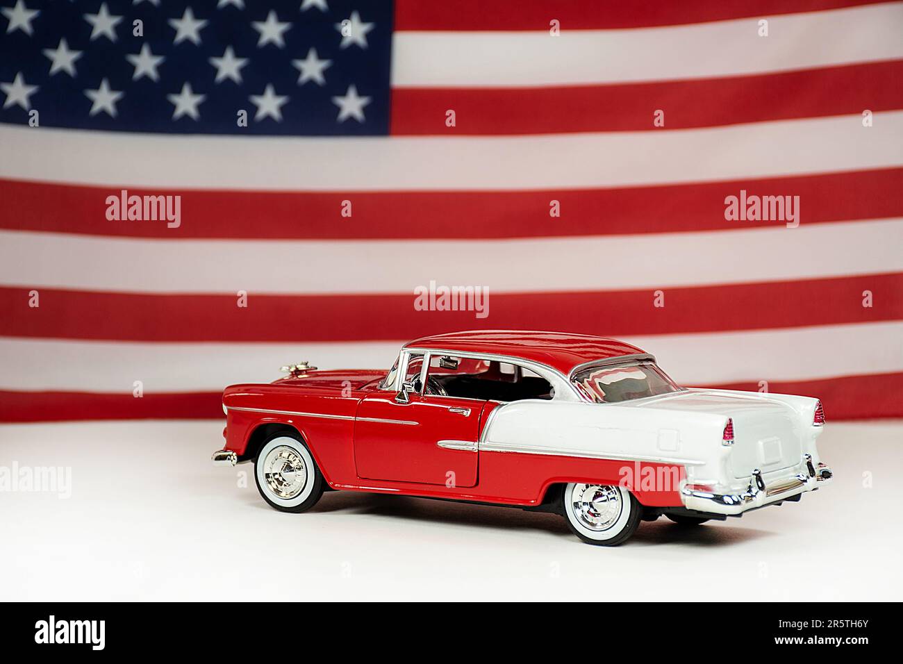 Red car with white stripes hires stock photography and images Alamy