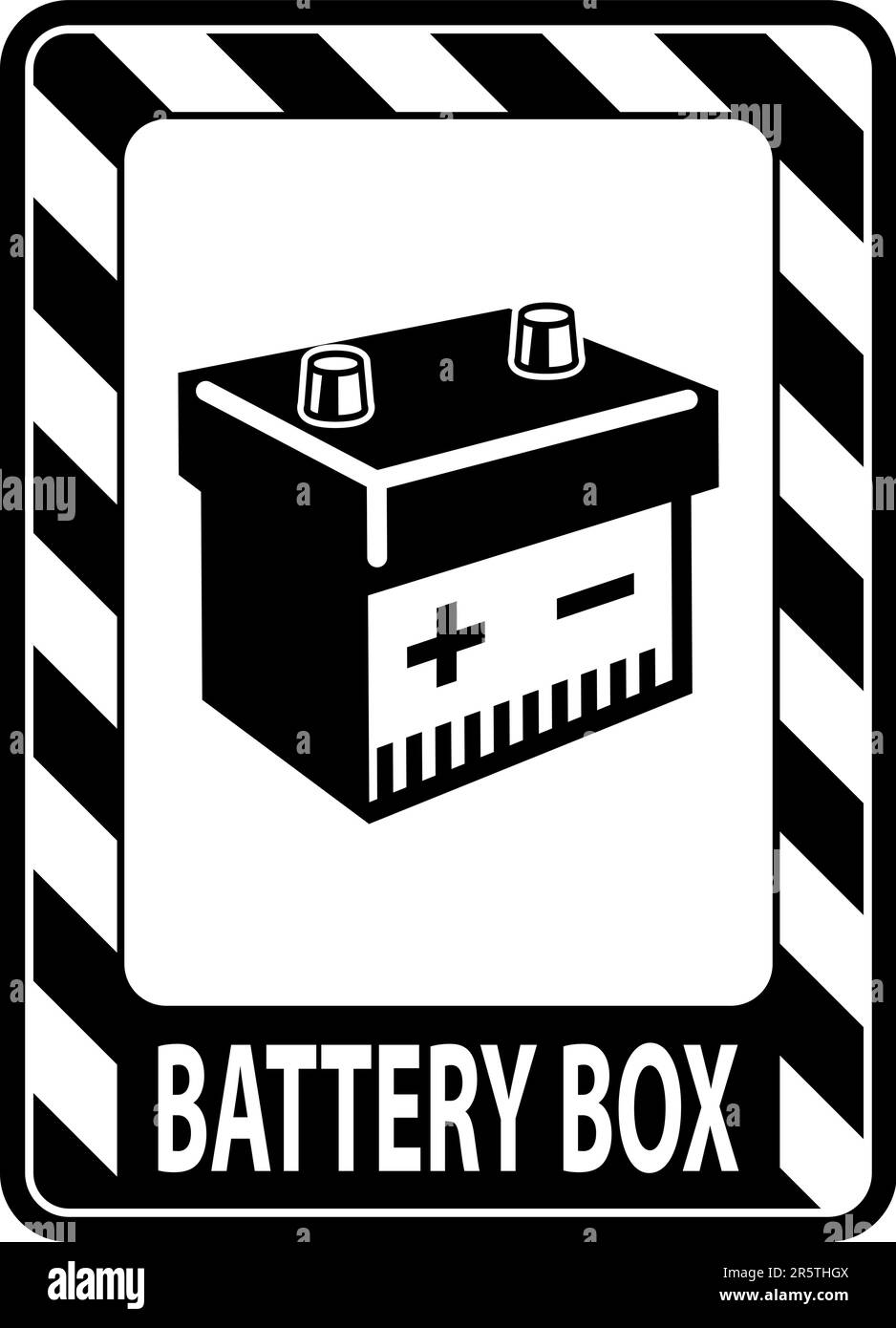 Symbol Battery Sign Battery Box On White Background Stock Vector Image & Art Alamy