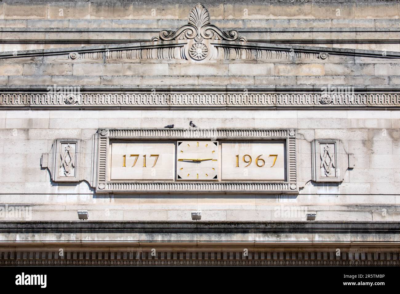 Freemasons Hall, on Great Queen Street in London, UK - the HQ of the United Grand Lodge of England and the Supreme Grand Chapter of Royal Arch Masons Stock Photo