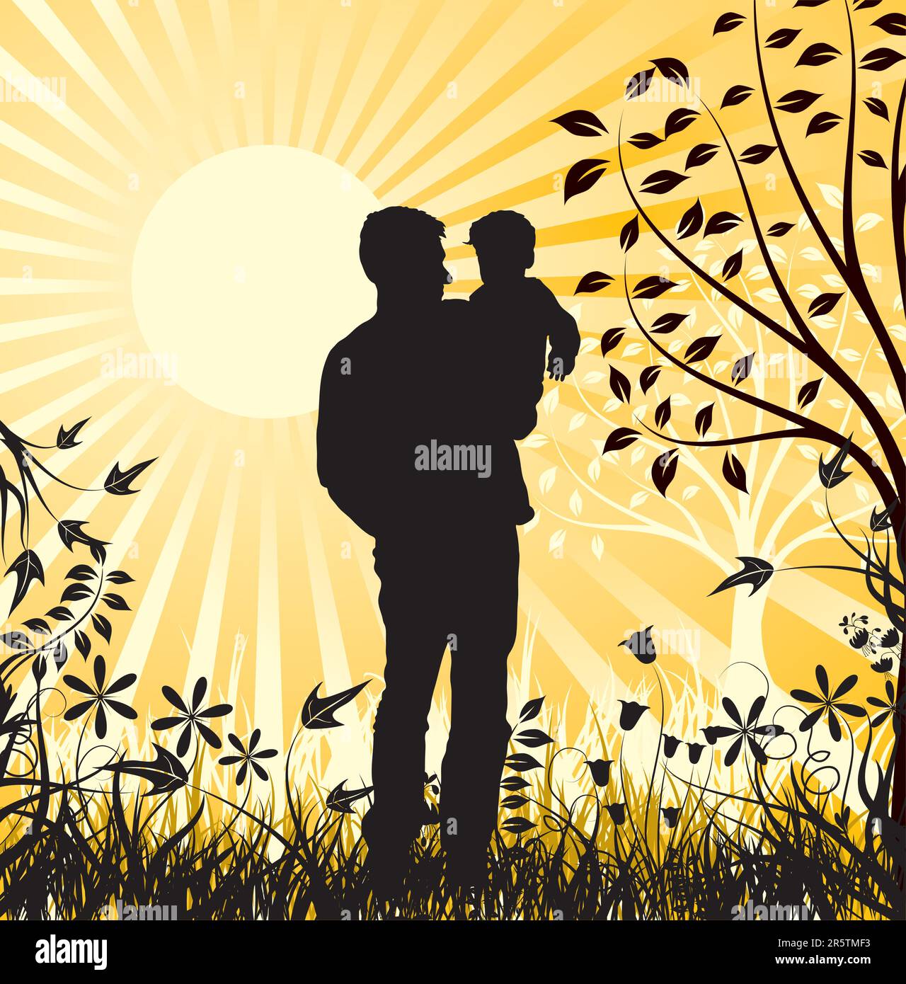 Happy family, vector illustration Stock Vector Image & Art - Alamy
