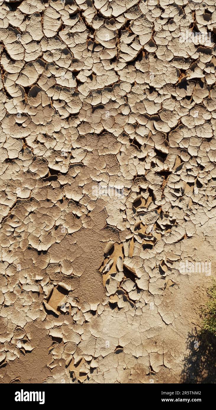 A dry dirt ground covered with mud in a rural landscape Stock Photo - Alamy