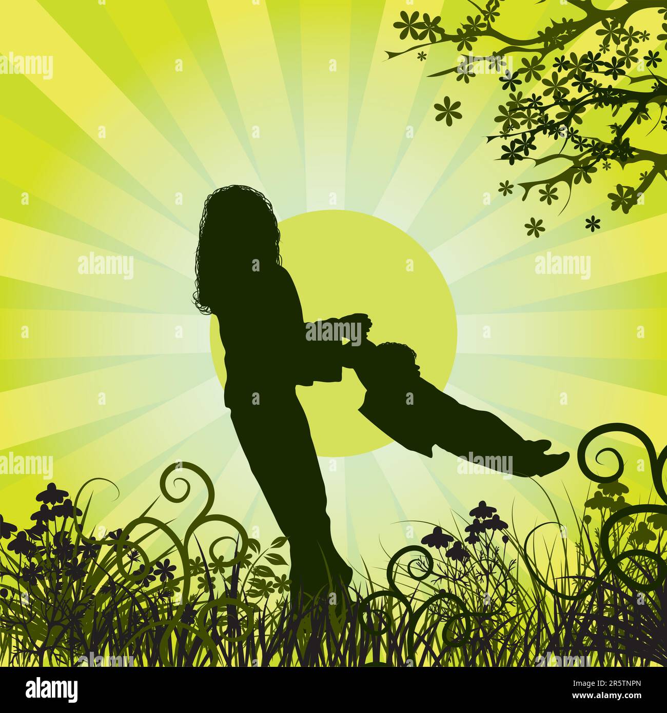 Happy family, vector illustration Stock Vector Image & Art - Alamy