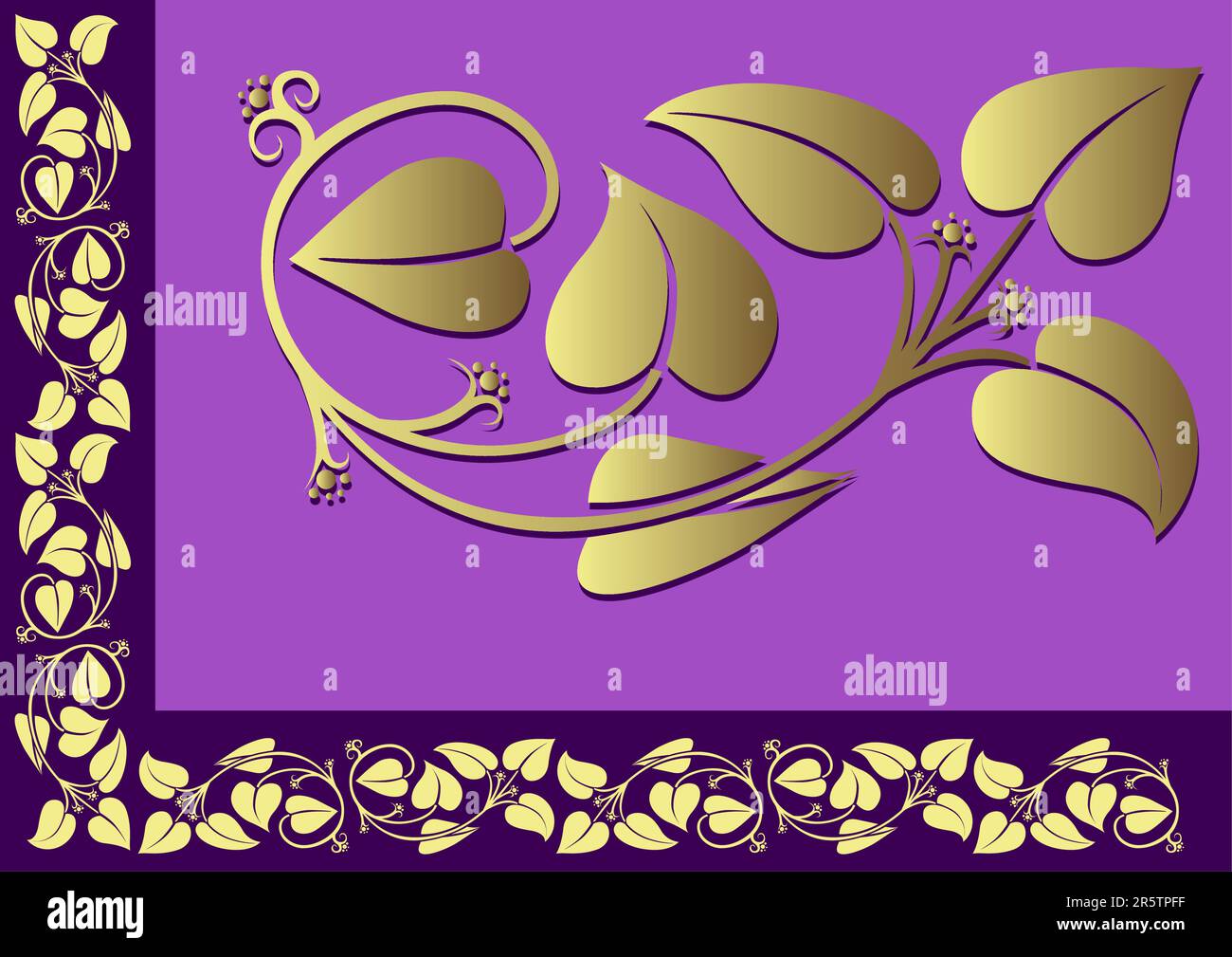 Floral border 03 highly detailed floral ornaments as decorative