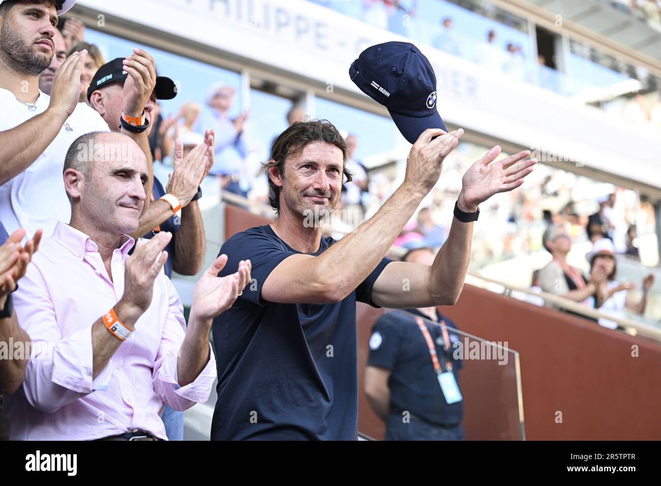 Juan Carlos Ferrero coach of Carlos Alcaraz during the French Open, Grand  Slam tennis tournament on June 4, 2023 at Roland Garros stadium in Paris,  France. Photo Victor Joly / DPPI -