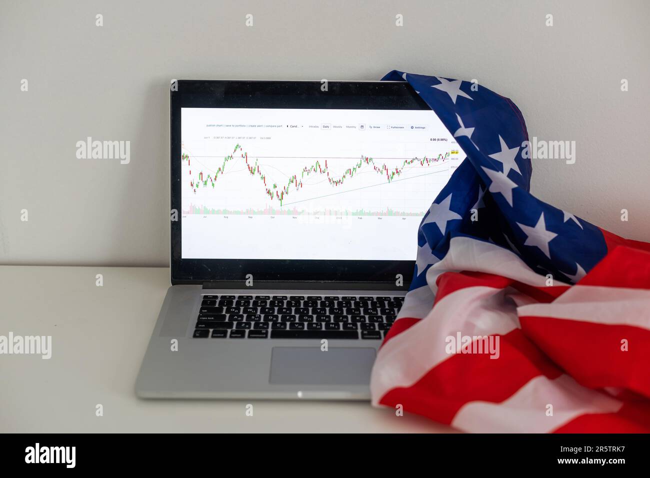 Stock market chart digital tablet Stock Photo - Alamy