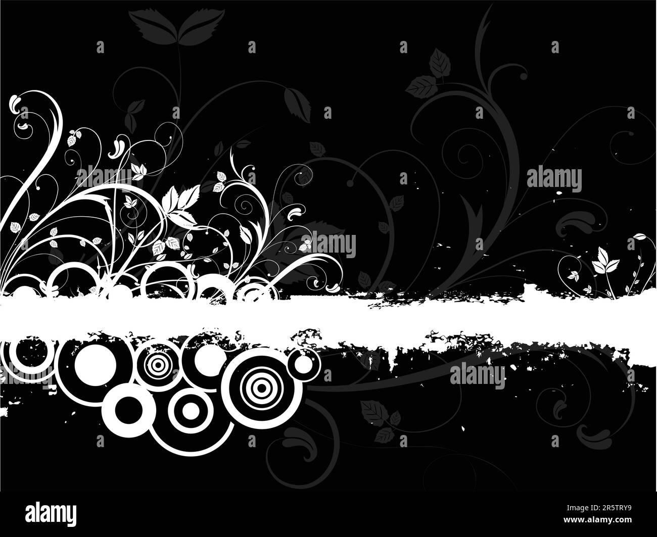 Abstract floral grunge design Stock Vector Image & Art - Alamy