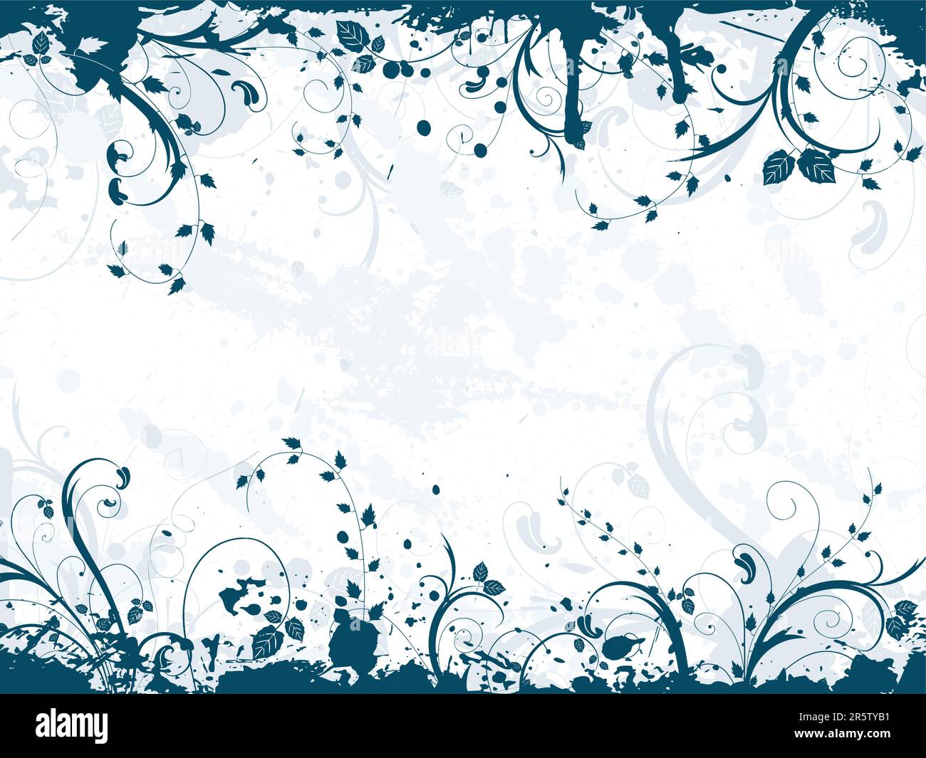 Abstract floral grunge design Stock Vector Image & Art - Alamy