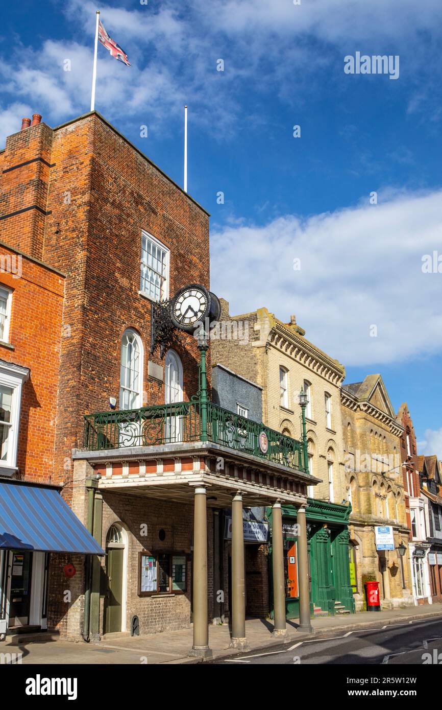 Essex, UK - April 10th 2023: The exterior of The Moot Hall in the town of Maldon in Essex, UK. Stock Photo