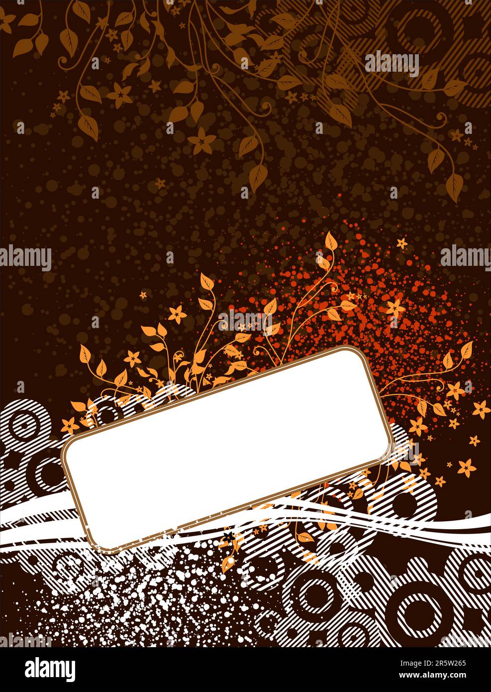 vector floral frame / With space for your text Stock Vector Image & Art ...