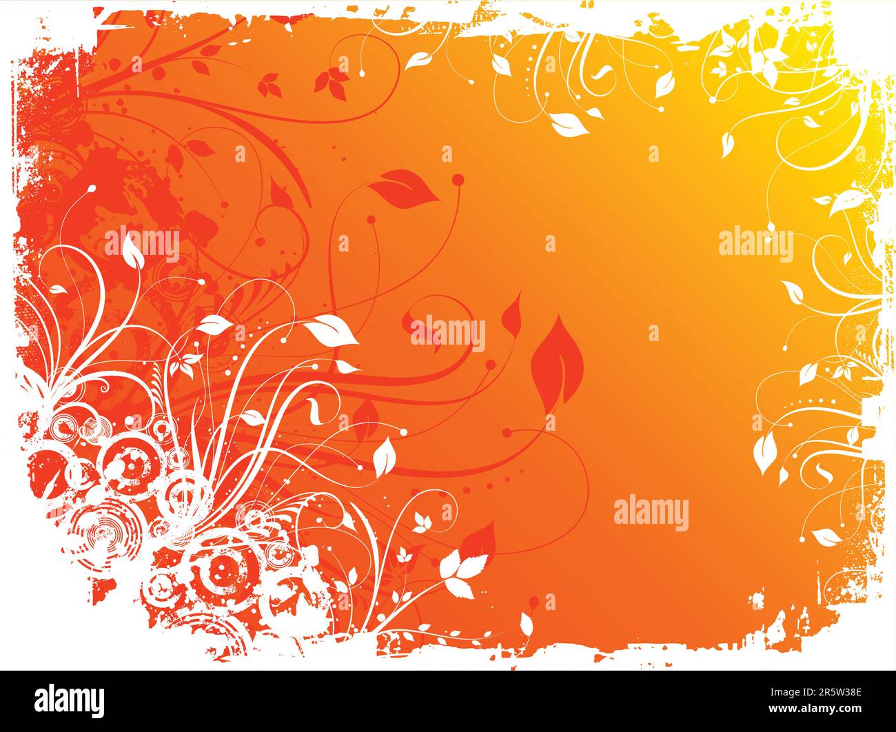 Floral design on grunge background Stock Vector Image & Art - Alamy