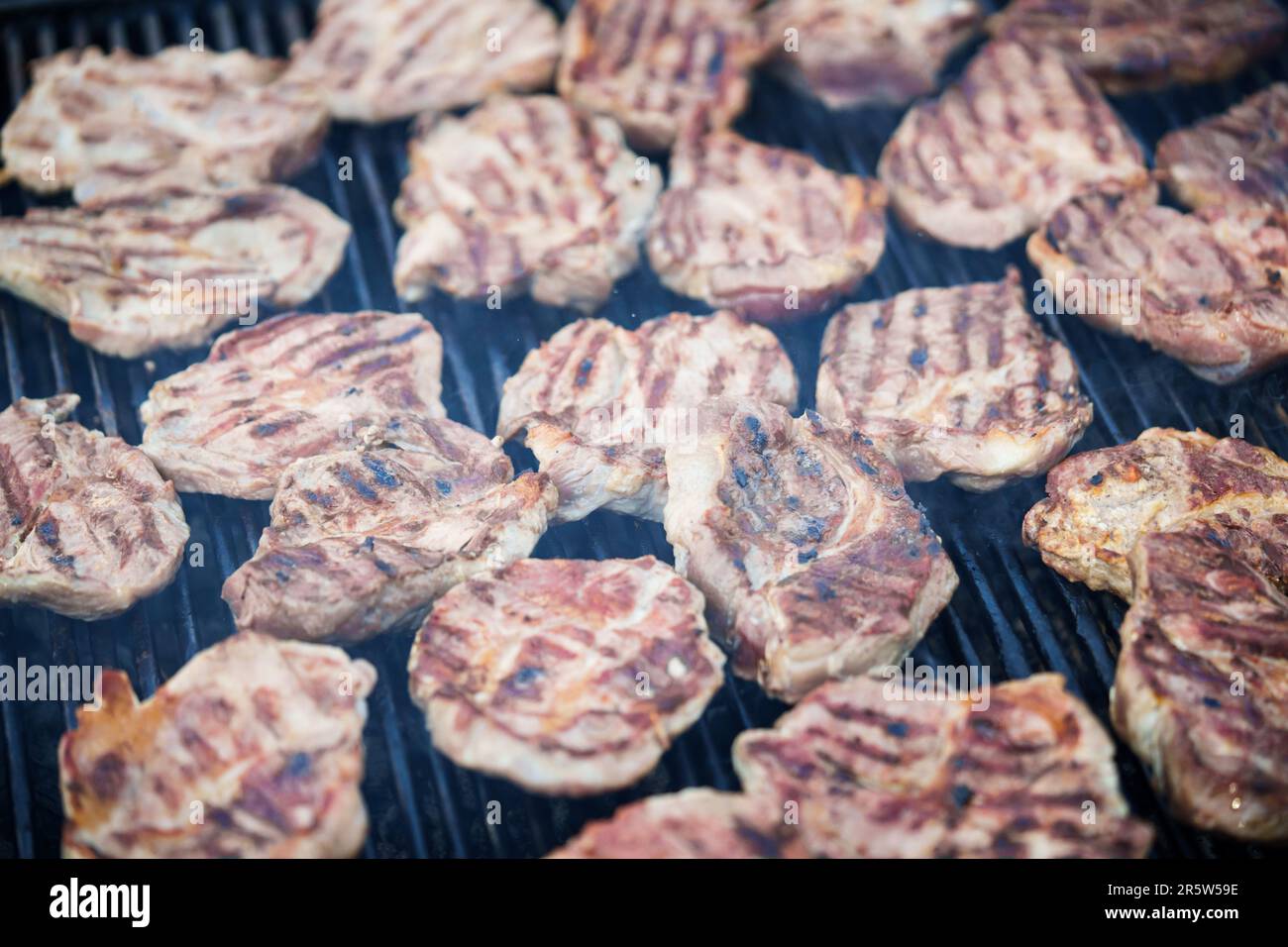 Close up grilled meat summer hi-res stock photography and images - Alamy