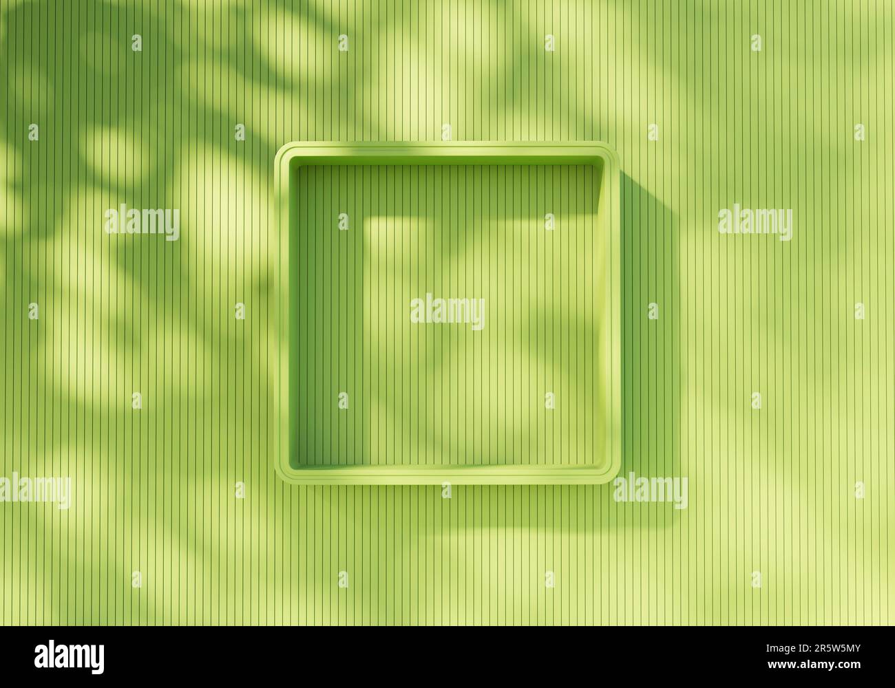 Abstract green shelf showcase hi-res stock photography and images - Alamy
