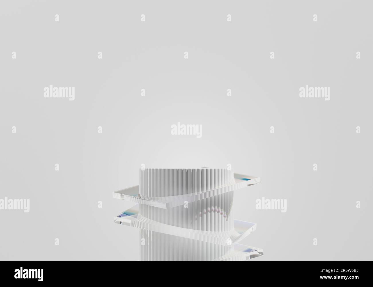 Abstract Minimal Modern White Podium Platform For Product Display ...