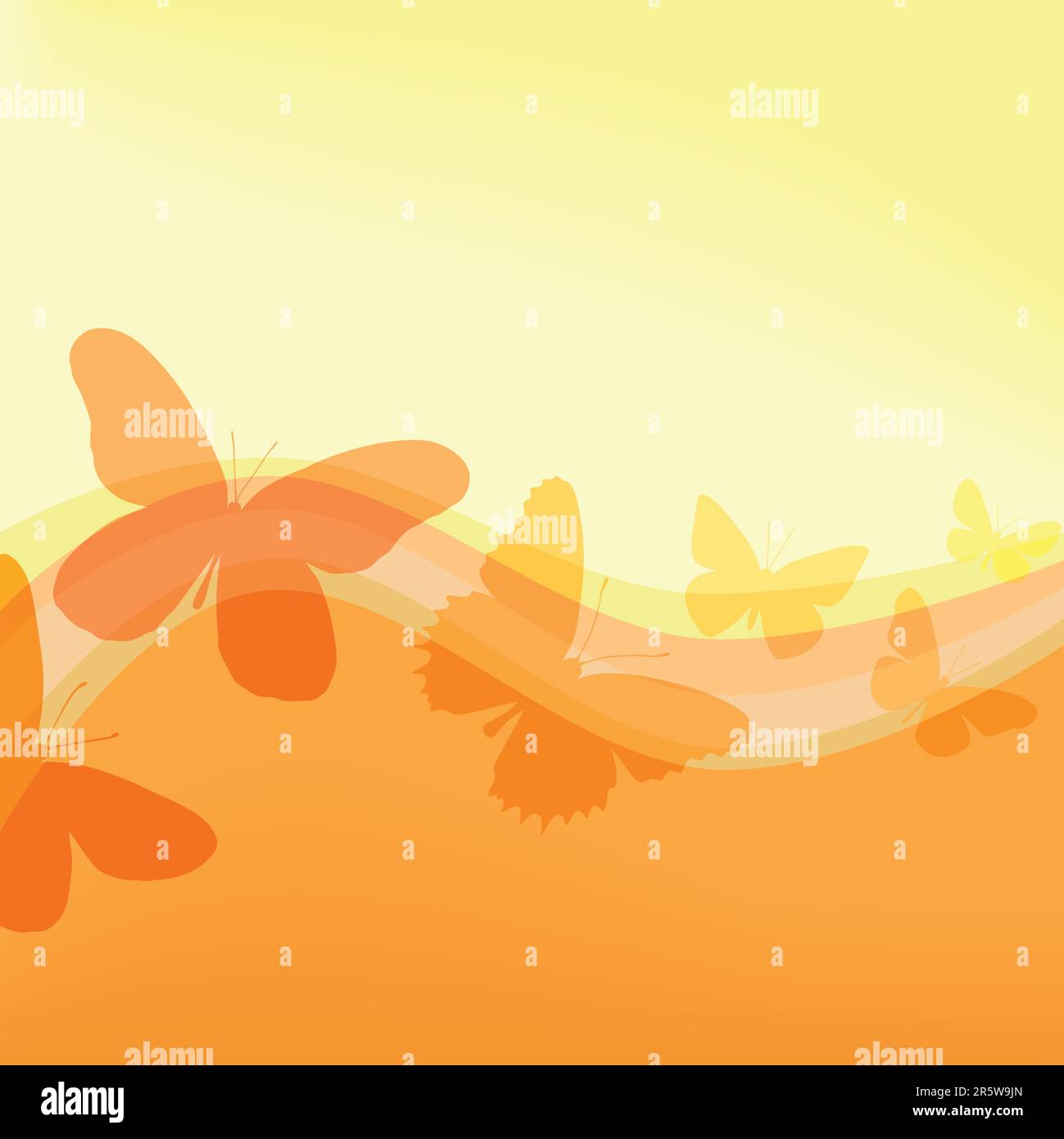 Background editable vector illustration of butterfly shapes Stock