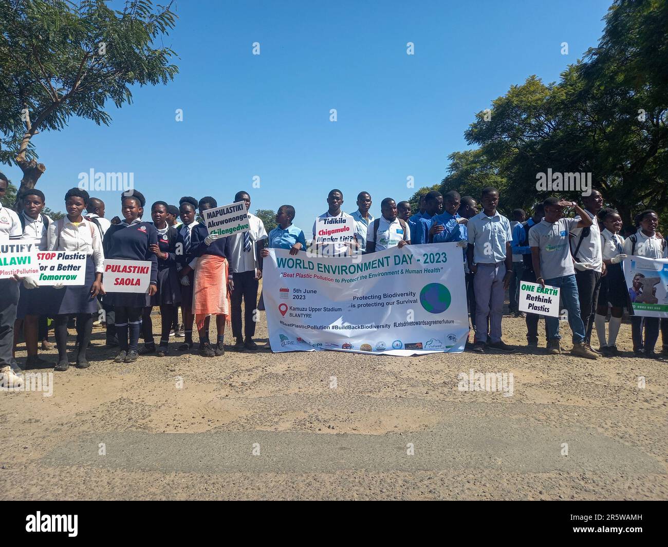 Blantyre, Malawi. 5th June, 2023. People take part in an event