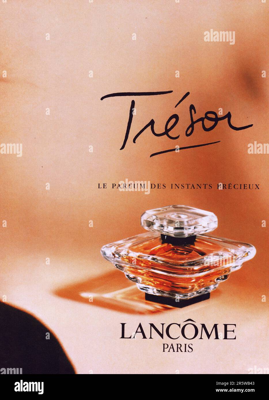 Lancome Tresor Perfume advertisement Lancome Paris Lancome vintage advertisement Lancome Tresor commercial Stock Photo Alamy