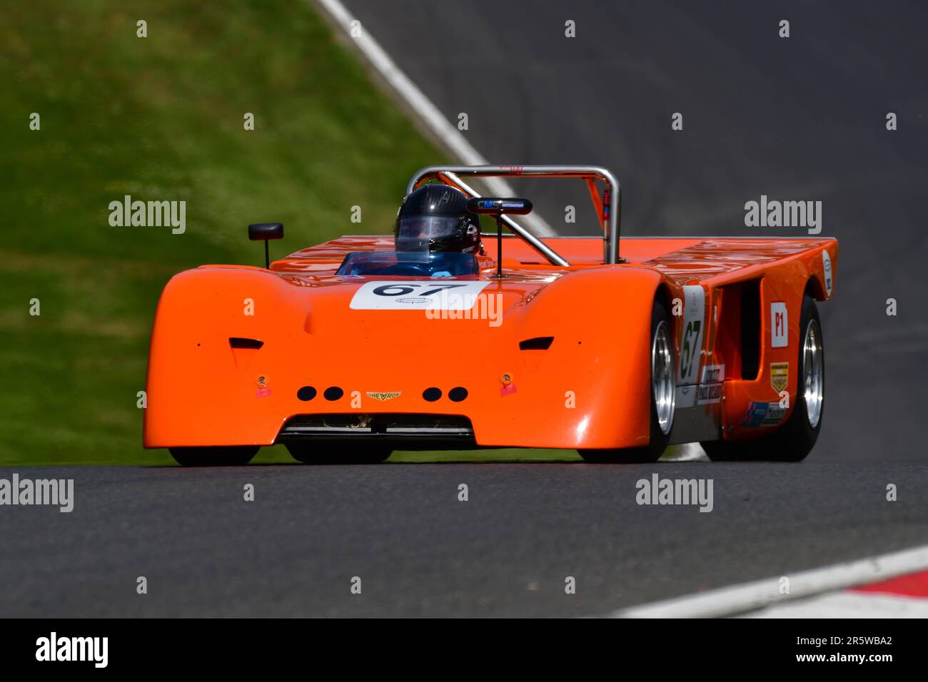 Robert Shaw, Chevron B19, Masters Sports Cars Legends, two forty minute races, with a compulsory pit-stop and the option of a second driver, over the Stock Photo