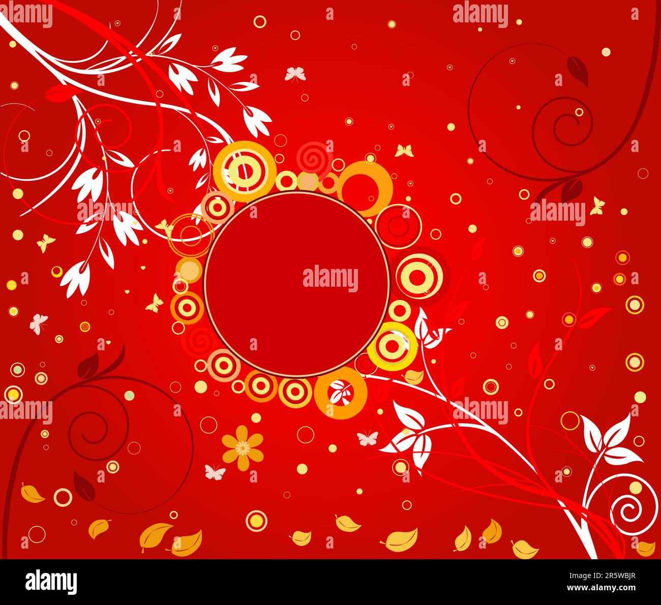 Abstract floral background - vector Stock Vector Image & Art - Alamy